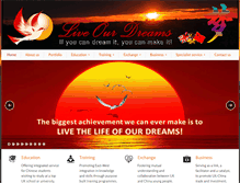 Tablet Screenshot of liveourdreams.net